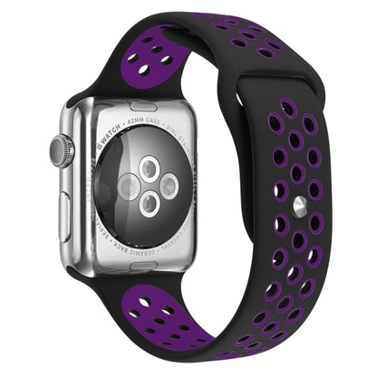 For Apple Watch Series 10 42mm / 9&8&7 41mm / SE 3&SE 2&6&SE&5&4 40mm / 3&2&1 38mm Fashionable Classical Silicone Sport Watch Band(Grey White), WA1230A, WA1230B, WA1230BG, WA1230BH, WA1230BL, WA1230BM, WA1230BR, WA1230BY, WA1230C, WA1230D, WA1230DW����...
