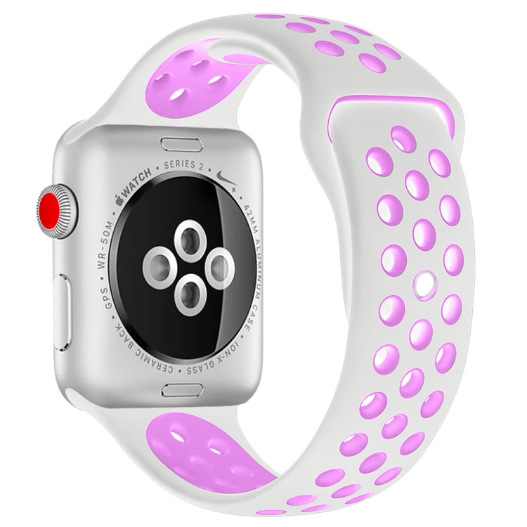 For Apple Watch Ultra 49mm&Watch Ultra 2 49mm / Series 10 46mm / 9&8&7 45mm / SE 3&SE 2&6&SE&5&4 44mm / 3&2&1 42mm Fashionable Classical Silicone Sport Watch Band(Grey Yellow), WA1231A, WA1231B, WA1231BG, WA1231BH, WA1231BL, WA1231BM, WA1231BR, WA1231B...