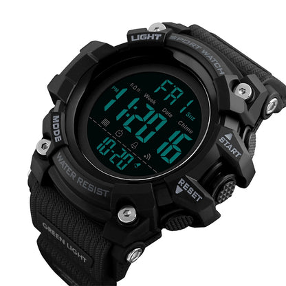SKMEI 1384 Multifunctional Men Outdoor Fashion Noctilucent Waterproof LED Digital Watch