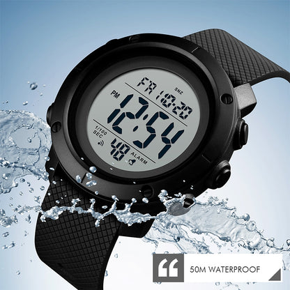 SKMEI 1426 Multifunctional Outdoor Fashion Noctilucent Waterproof White Machine Rubber Ring Digital Watch, White Machine Rubber Ring, 1426 White Machine Rubber Ring