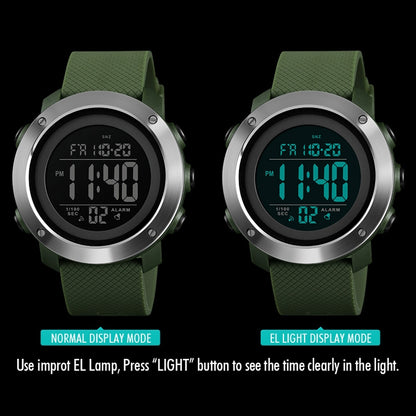 SKMEI 1426 Multifunctional Outdoor Fashion Noctilucent Waterproof Black Machine Rubber Ring Digital Watch, Black Machine Rubber Ring, 1426 Black Machine Rubber Ring