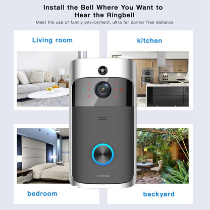 Sonnette vidéo visuelle intelligente M3 720P WIFI à très faible consommation, prise en charge de la surveillance à distance par téléphone portable et de la vision nocturne, version sans carillon