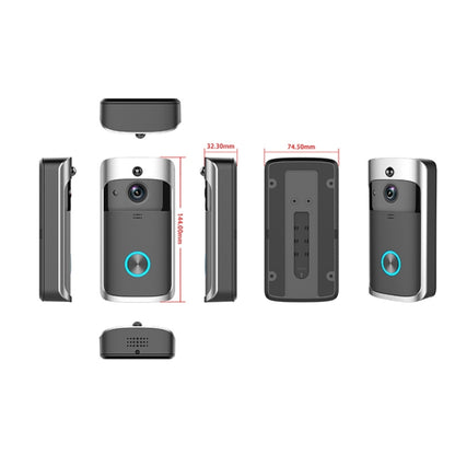 Sonnette vidéo visuelle intelligente M3 720P WIFI à très faible consommation, prise en charge de la surveillance à distance par téléphone portable et de la vision nocturne, version sans carillon