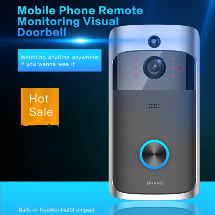 Sonnette vidéo visuelle intelligente M3 720P WIFI à très faible consommation, prise en charge de la surveillance à distance par téléphone portable et de la vision nocturne, version sans carillon