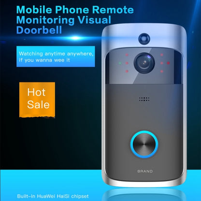 Sonnette vidéo visuelle intelligente M3 720P WIFI à très faible consommation, prise en charge de la surveillance à distance par téléphone portable et de la vision nocturne, version sans carillon