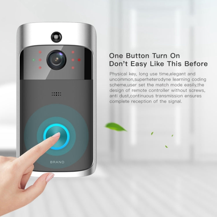 Sonnette vidéo visuelle intelligente M3 720P WIFI à très faible consommation, prise en charge de la surveillance à distance par téléphone portable et de la vision nocturne, version sans carillon
