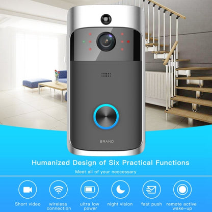 Sonnette vidéo visuelle intelligente M3 720P WIFI à très faible consommation, prise en charge de la surveillance à distance par téléphone portable et de la vision nocturne, version sans carillon