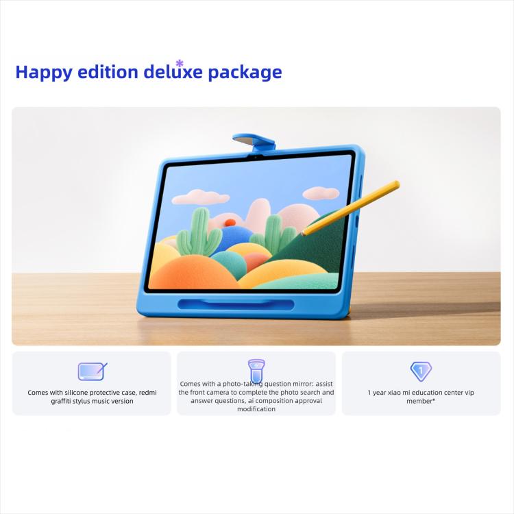 REDMI Pad 2 11 inch, 6GB+256GB, HyperOS 2, MediaTek G100-Ultra Octa Core CPU, 6GB+128GB