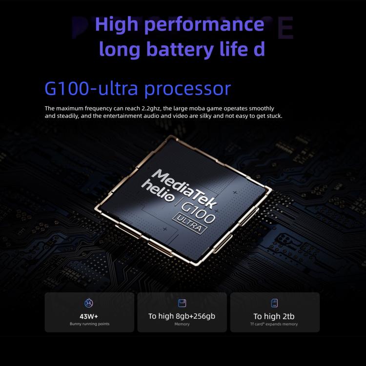 REDMI Pad 2 11 inch, 6GB+256GB, HyperOS 2, MediaTek G100-Ultra Octa Core CPU, 6GB+128GB