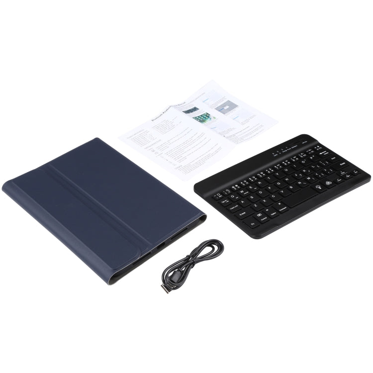 A06S Detachable Lambskin Texture Ultra-thin TPU Backlight Bluetooth Keyboard Leather Tablet Case with Stand For iPad mini 6 / mini 7, A06S