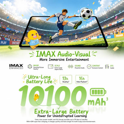 Honor Pad X10 Pro Max WiFi Tablet PC, 13.0 inch 8GB+256GB MagicOS 10 Gen2 Snapdragon 6s 4G Octa Core, 8GB+256GB
