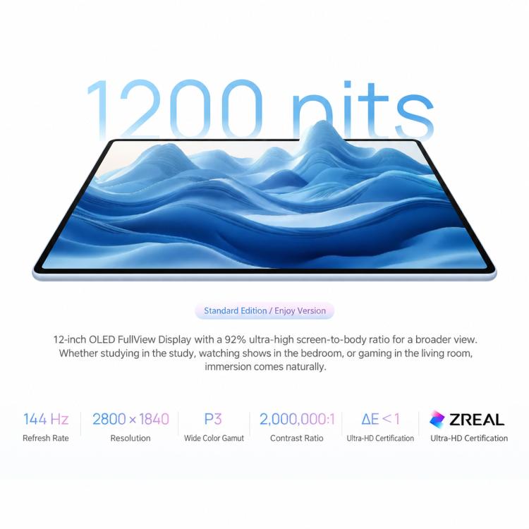 HUAWEI MatePad Air 12 inch 2026 PaperMatte Version, 12GB+256GB, HarmonyOS 6.1 Hisilicon Kirin T93B, Not Support Google Play, PaperMatte 12GB+256GB