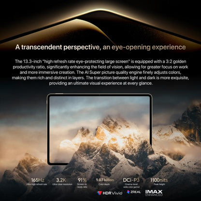 Honor MagicPad3 Pro 13.3 inch WiFi Tablet PC, 16GB+512GB MagicOS 10.0 Qualcomm Snapdragon 8 Lite Gen5 Octa Core, 16GB+512GB