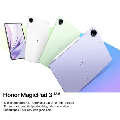 Honor MagicPad3 Tablette PC WiFi 12,5 pouces, 12 Go+256 Go MagicOS 9.0.1 Qualcomm Snapdragon 8 Gen3 Octa Core, 12 Go+256 Go