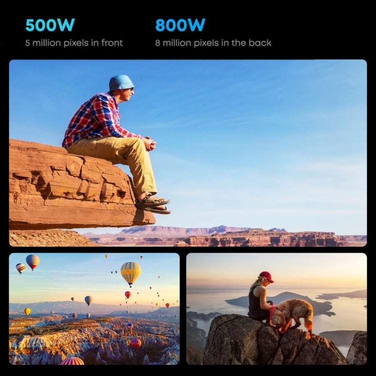 Without Keyboard, Android 11, Qualcomm Snapdragon 662 Octa Core up to 2.0GHz, Support Dual SIM & Bluetooth & WiFi & TF Card (Black+Blue), HiPad Pro 8GB+128GB