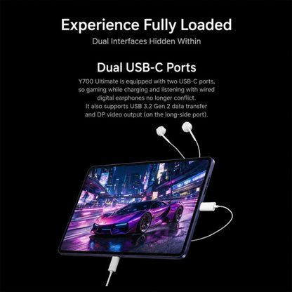 Lenovo Legion Y700 Wuji 8.4 inch 5G Unlocked AI Tablet, 12GB+256GB, Android 16, Snapdragon 8 Elite Gen5 Leading‑Version, US Plug, 12GB+256GB