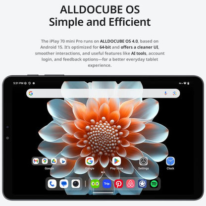 ALLDOCUBE iPlay 70 Mini Pro Tablet PC, 8GB+256GB, 8.4 inch Android 15 MTK MT8791 Octa Core Support Dual SIM 4G LTE