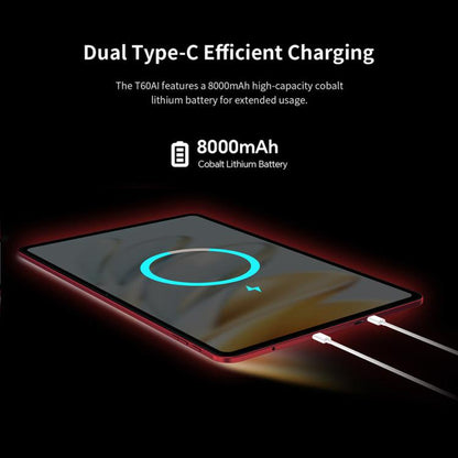 Teclast T60AI WiFi Tablet PC, 6GB+128GB, 12 inch Android 15 Allwinner A733 Octa Core with NPU, T60AI