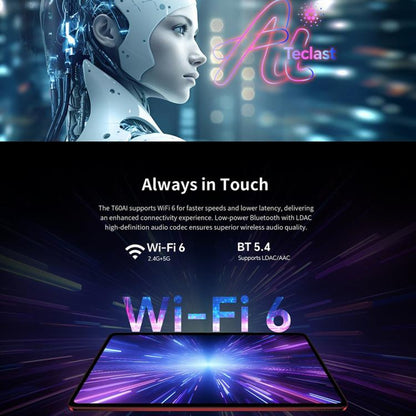 Teclast T60AI WiFi Tablet PC, 6GB+128GB, 12 inch Android 15 Allwinner A733 Octa Core with NPU, T60AI
