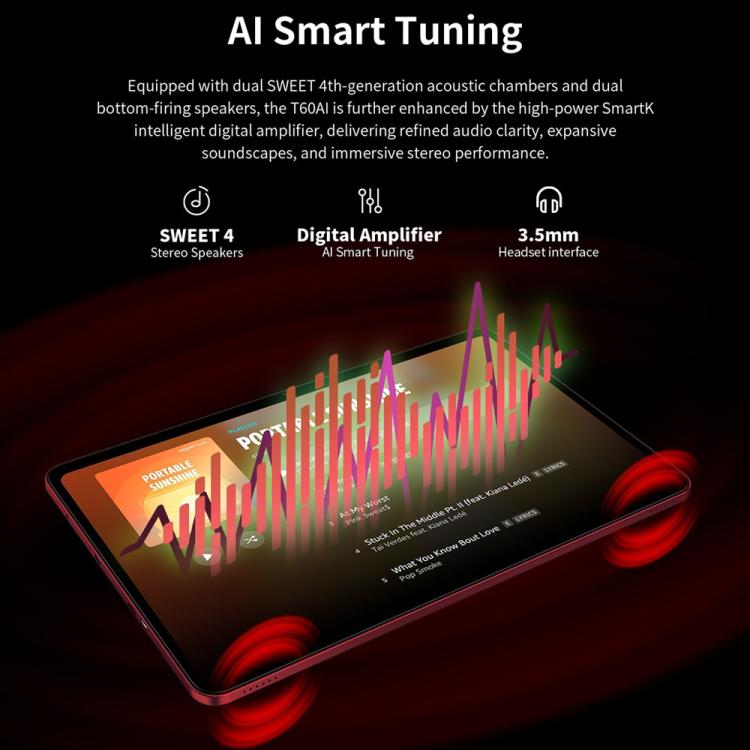 Teclast T60AI WiFi Tablet PC, 6GB+128GB, 12 inch Android 15 Allwinner A733 Octa Core with NPU, T60AI