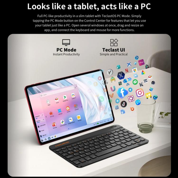Teclast T60AI WiFi Tablet PC, 6GB+128GB, 12 inch Android 15 Allwinner A733 Octa Core with NPU, T60AI