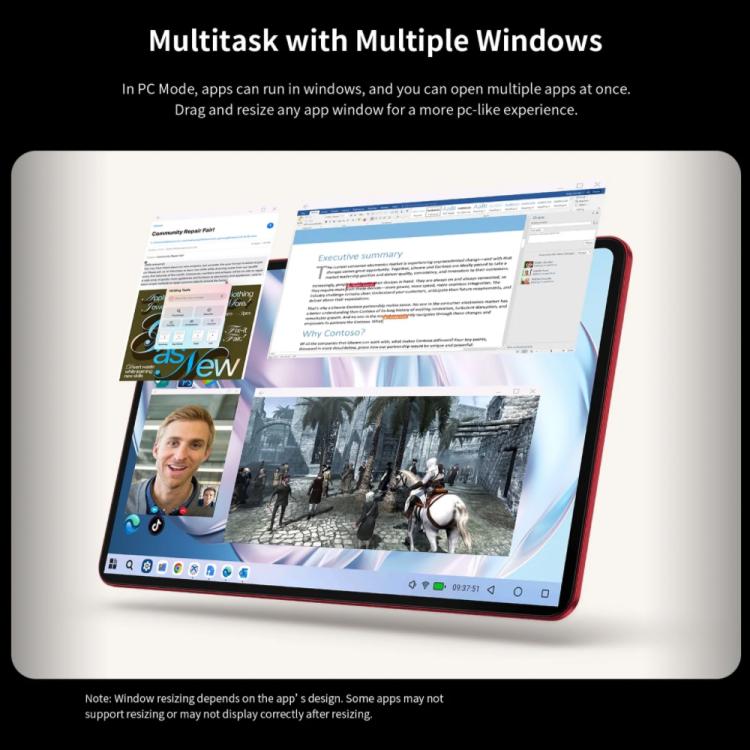 Teclast T60AI WiFi Tablet PC, 6GB+128GB, 12 inch Android 15 Allwinner A733 Octa Core with NPU, T60AI