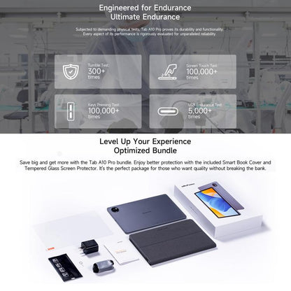 Ulefone Tab A10 Pro Tablet PC, 6GB+128GB, 11 inch Android 14 MediaTek MT8786 Octa Core 4G Network, EU Plug, Tab A10 Pro