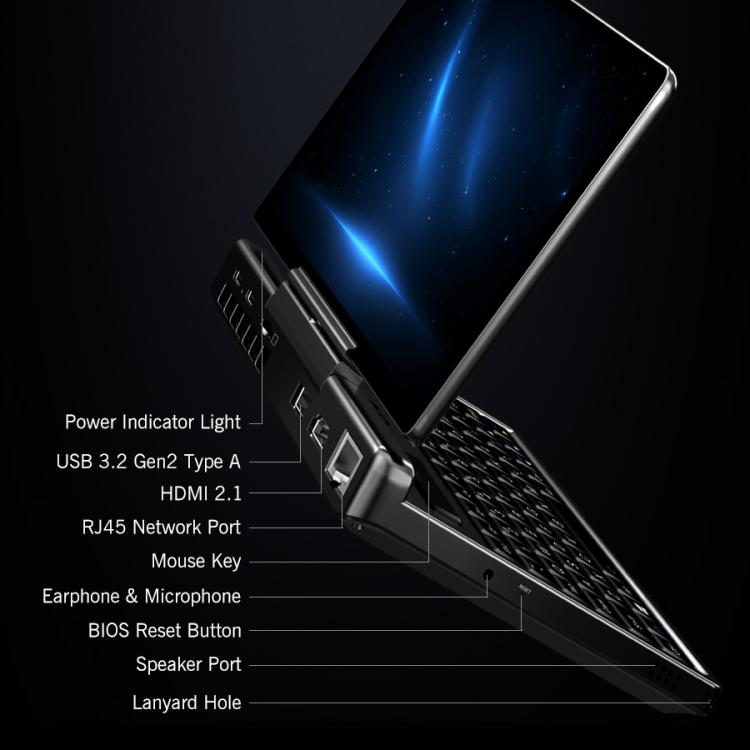 GPD MicroPC 2 Handheld Gaming PC, 16GB+512GB, 7 inch Windows 11 Pro Intel Processor N250, US Plug, WMC2573AU, WMC2573EU, WMC2573UK, WMC2573US