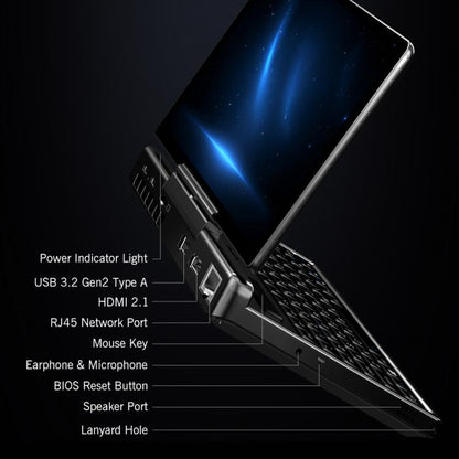 GPD MicroPC 2 Handheld Gaming PC, 16GB+512GB, 7 inch Windows 11 Pro Intel Processor N250, US Plug, WMC2573AU, WMC2573EU, WMC2573UK, WMC2573US