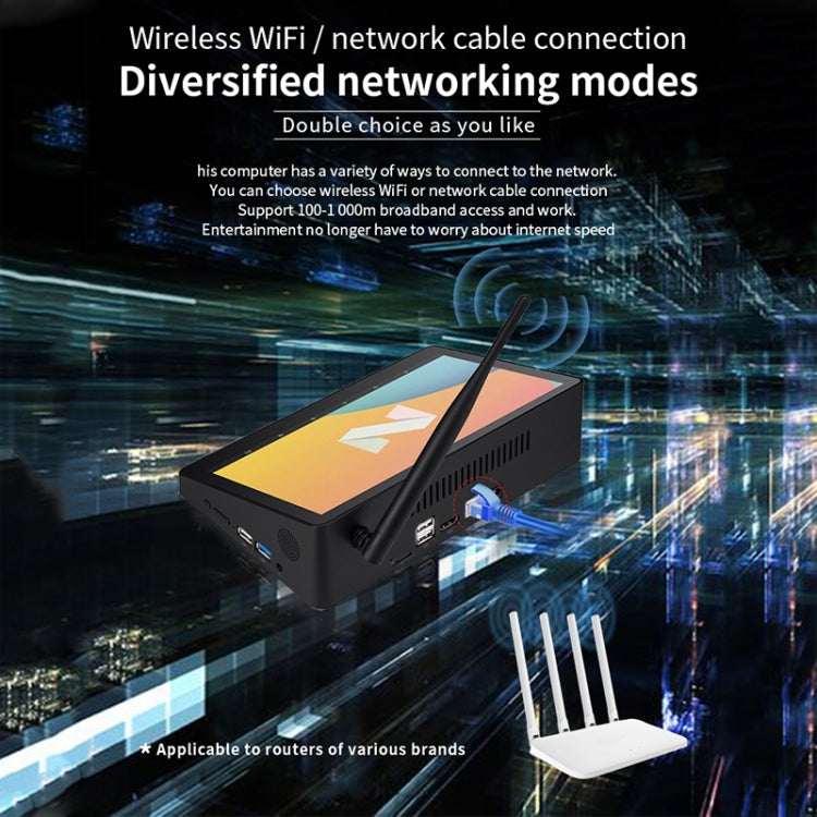 PiPo X9S All-in-One Mini PC, 9.0 inch, 4GB+64GB, Windows 10 Intel Celeron J4105 Quad Core, US Plug, 4GB+64GB