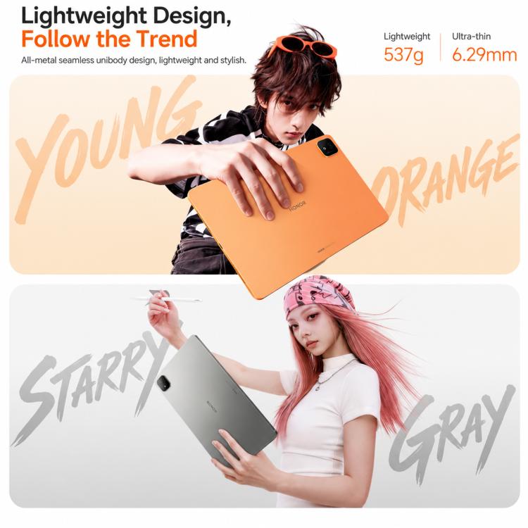 Honor MagicPad4 12.1 inch WiFi Tablet PC, 8GB+256GB MagicOS 10 Qualcomm Snapdragon 8s Gen4 Octa Core, 8GB+256GB