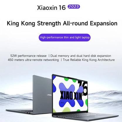 Lenovo XiaoXin 16 2025 Laptop, 16 inch, 24GB+512GB, Windows 11, Intel Core i5-13420H 8-Core, US Plug, XiaoXin 16 2025