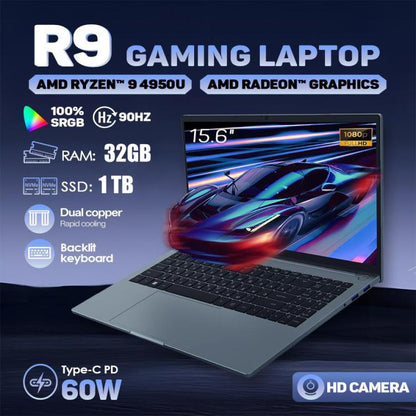 G16 Air 15.6 inch Gaming Laptop, 32GB+1TB, Windows 11 Pro AMD Ryzen 9 4950U Octa Core, EU Plug, 32GB+1TB