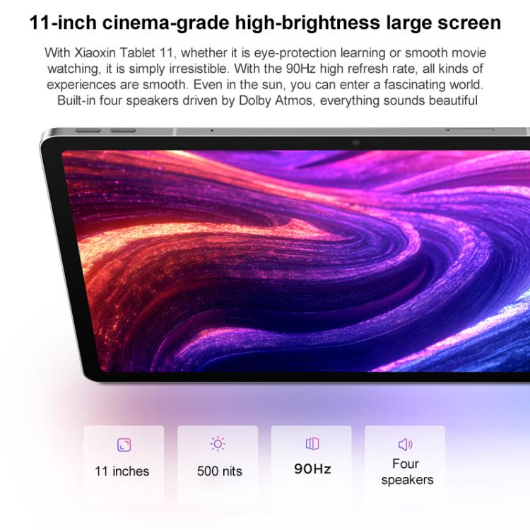 Lenovo Xiaoxin Pad 11 inch 2025 5G Tablet, 8GB+256GB, Android 15, MediaTek Dimensity 6300 Octa Core,US Plug, 8GB+256GB 5G