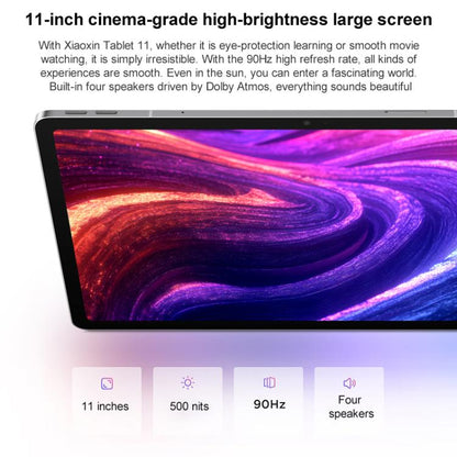 Lenovo Xiaoxin Pad 11 inch 2025 5G Tablet, 8GB+256GB, Android 15, MediaTek Dimensity 6300 Octa Core,US Plug, 8GB+256GB 5G