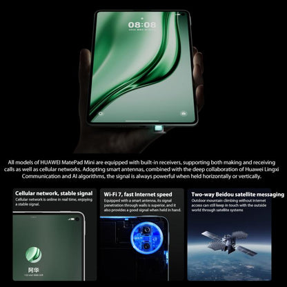 HUAWEI MatePad Mini 5G 8 inch, 12GB+512GB, HarmonyOS 5.1 Hisilicon Kirin 9010, Not Support Google Play, 12GB+512GB