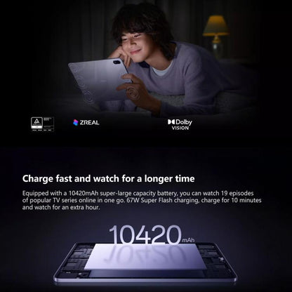 OPPO Pad 5 12.1 inch Tablet PC, 8GB+256GB, ColorOS 16.0 MediaTek Dimensity 9400+ Octa Core, 8GB+256GB