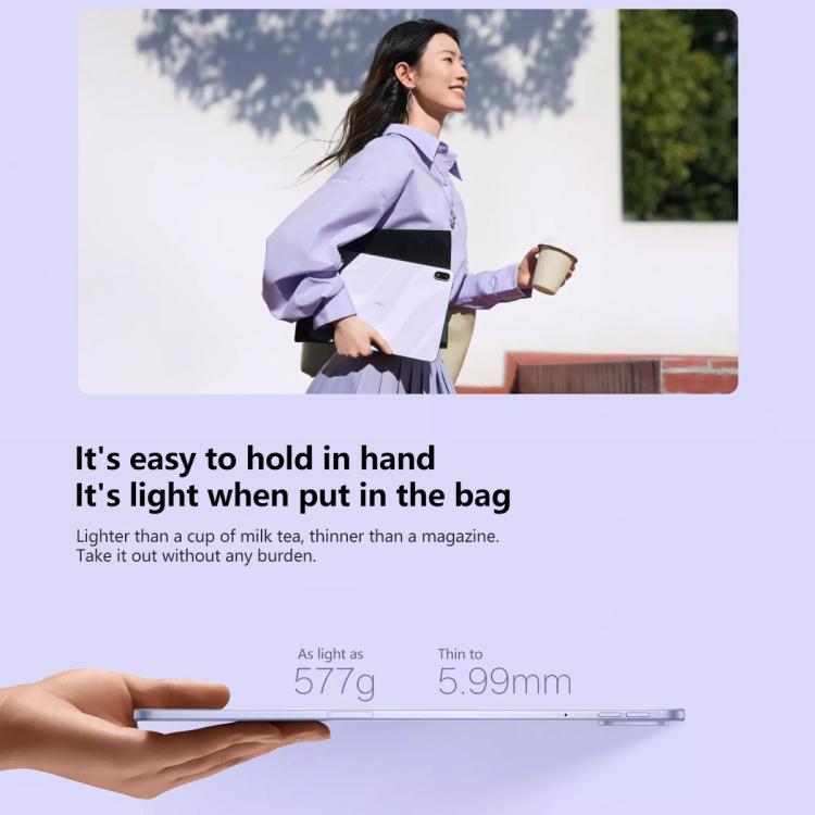 OPPO Pad 5 12.1 inch Soft Light Screen Tablet PC, 8GB+256GB, ColorOS 16.0 MediaTek Dimensity 9400+ Octa Core, 8GB+256GB Soft Light