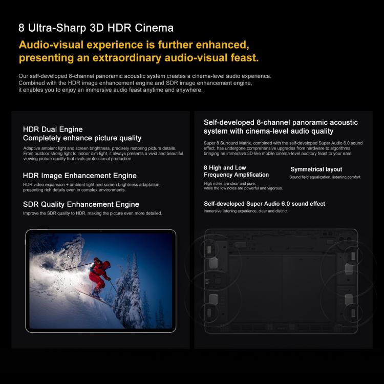 iQOO Pad5 Pro 13 inch Tablet PC, 8GB+256GB, OriginOS 5 MediaTek Dimensity 9400+ Octa Core, 8GB+256GB