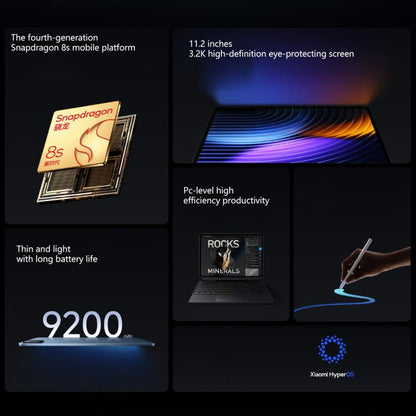 Xiaomi Pad 8 11.2 inch, 8GB+256GB, HyperOS 3 Qualcomm Snapdragon 8s Gen4 Octa Core, 8GB+256GB