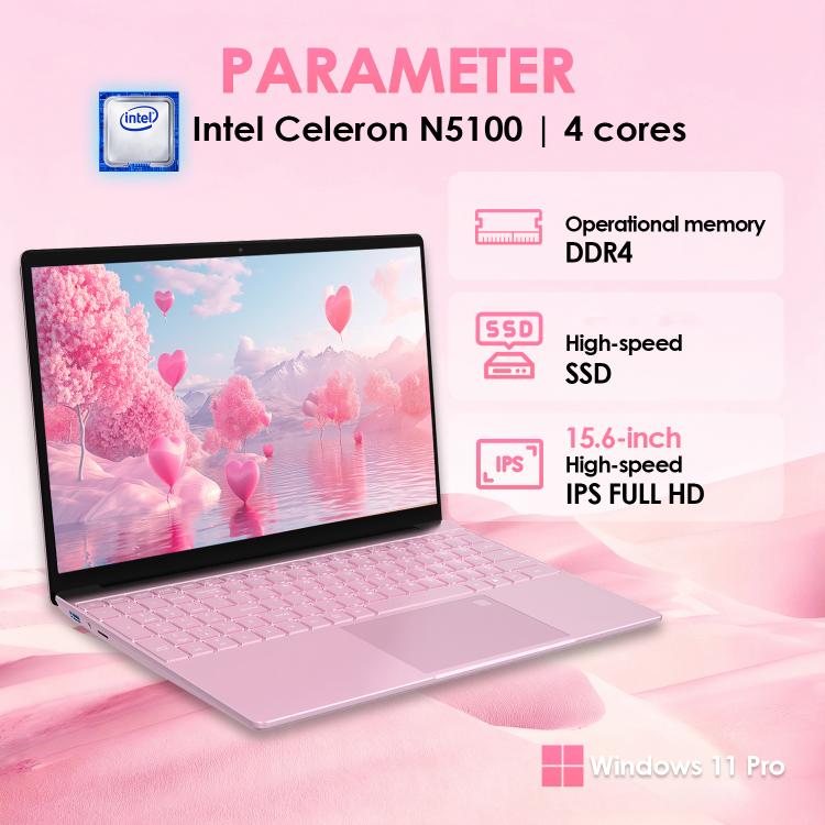 GXMO T152J 15.6 inch Laptop, No Memory, Windows 11 Pro Intel Celeron N5100 Quad Core, Support Fingerprint Unlock, UK Plug, No Memory, UK Plug