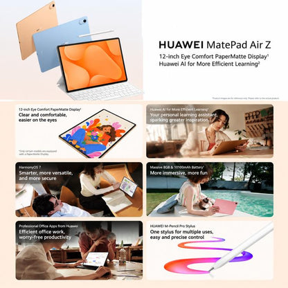 HUAWEI MatePad Air Z 12 inch Enjoy Edition, 8GB+256GB, HarmonyOS 7.0 Hisilicon Kirin T93SD, Not Support Google Play, 8GB+256GB Enjoy