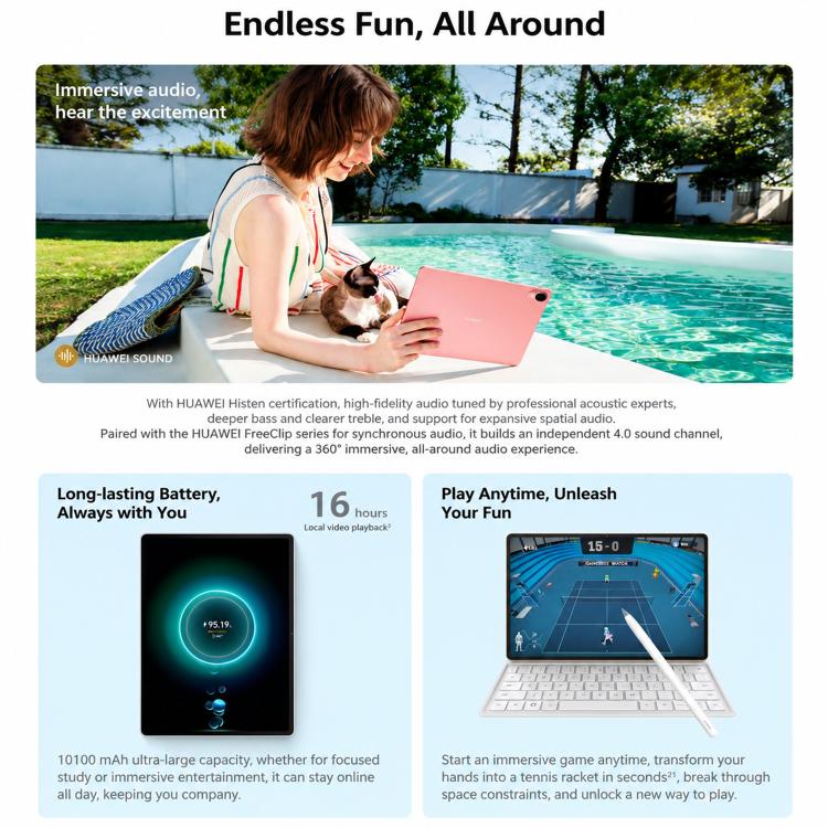 HUAWEI MatePad Air Z 12 inch, 12GB+256GB, HarmonyOS 7.0 Hisilicon Kirin T93SD, Not Support Google Play, 12GB+256GB