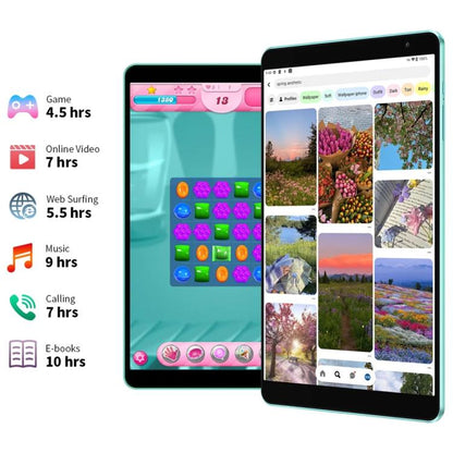 Teclast P85 Tablet PC 8 inch WiFi6, 3GB+64GB, Android 15 Allwinner A333 5-Core(Mint Green), P85