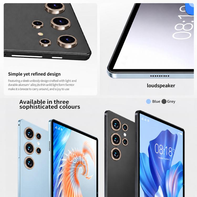 BDF H39 10.1 inch 4G LTE Tablet PC, 6GB+128GB, Android 10 MTK6750 Octa Core, Support Dual SIM, EU Plug, 8GB+256GB, EU Plug