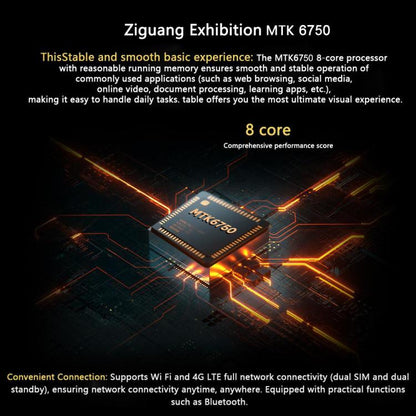 Tablette PC BDF Q10 10,1 pouces 4G LTE, 4 Go+64 Go, Android 10 MTK6750 Octa Core, Double SIM, Prise US, 6 Go+128 Go