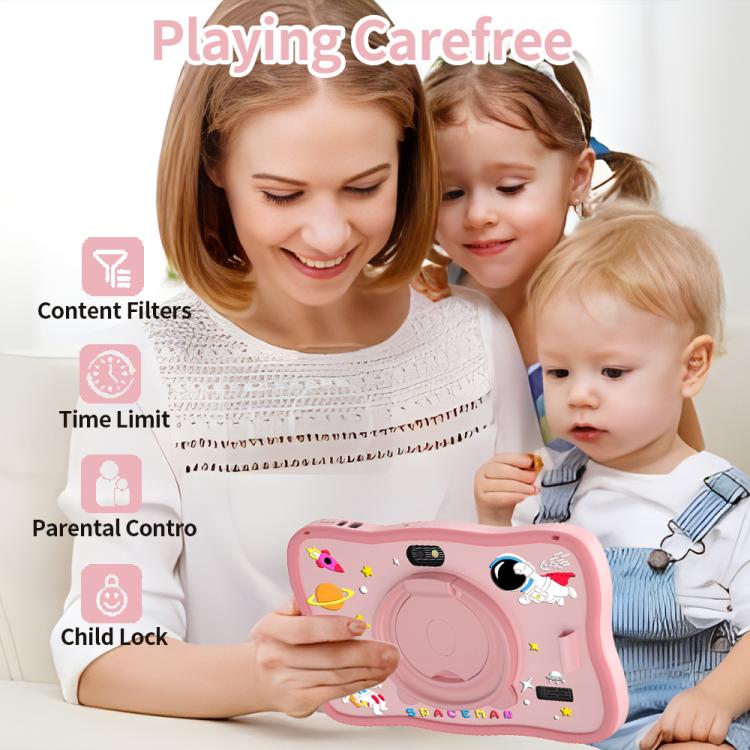 BDF 7 inch WiFi Kids Tablet PC with Spaceman Silicone Case, 1GB+16GB, Android 8.1 MTK6735 Quad Core CPU, US Plug, 3GB+32GB
