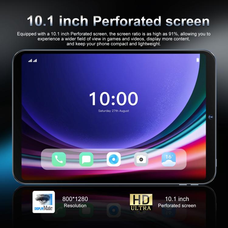 Tab 26 Ultra 10.1 inch 4G LTE Tablet PC, 4GB+64GB, Android 10 MTK6755 Octa Core, UK Plug, UK Plug