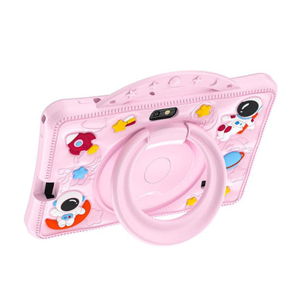 7 inch WiFi Kids Tablet PC with Portable Astronaut Silicone Case, 1GB+16GB, Android 8.0 MTK6735 Quad Core CPU, AU Plug, AU Plug