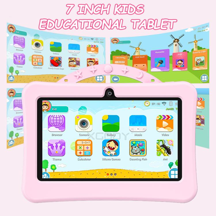 7 inch WiFi Kids Tablet PC with Portable Astronaut Silicone Case, 1GB+16GB, Android 8.0 MTK6735 Quad Core CPU, AU Plug, AU Plug